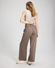 Soma / High-Waist Wide-Leg Pants DARK TAUPE
