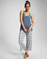 Soma / Tank + Crop Pants Pajama Set HAVEN TILE MINI GREEN