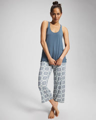 Soma / Tank + Crop Pants Pajama Set HAVEN TILE MINI GREEN