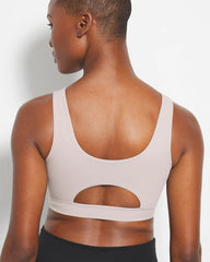 Soma / High-Neck Yoga Bra SILVER TAUPE