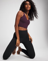 Soma / Longline Bra with Strappy Back PLUM PERFECT