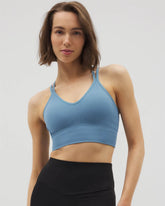Soma / Longline Bra with Strappy Back BLUE HEAVEN