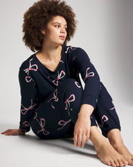 Soma / Banded Ankle Pajama Pant BELOVED BOWS GRAND NAVY