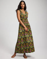 Soma / Goddess Maxi Bra Dress PALMY PATTERNS NAVY
