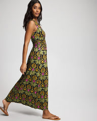 Soma / Goddess Maxi Bra Dress PALMY PATTERNS NAVY