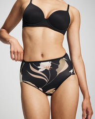 Soma / Modern Brief Panty MYSTIC BLOOMS MINI BLACK