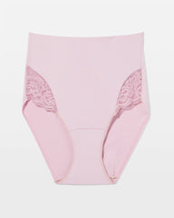 Soma / Tummy High-Waist Brief Panty with Lace AMETHYST BLUSH