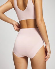 Soma / Tummy High-Waist Brief Panty with Lace PRETTY PINK