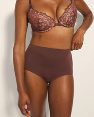 Soma / High-Waist Cheeky Panty MOCHA