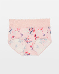 Soma / Brief Panty with Enchanting Lace FLORAL DREAMS MINI PINK