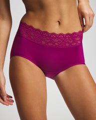Soma / Brief Panty with Enchanting Lace MAGENTA ORCHID