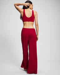 Soma / Lace Relaxed Wide Leg Pajama Pant PAINT THE TOWN RED