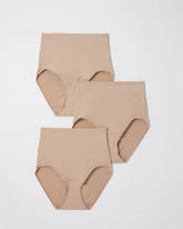 Soma / Tummy High-Waist Brief Panty 3 Pack WARM AMBER MULTIPACK