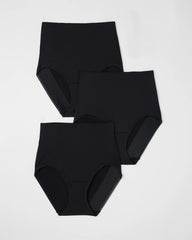 Soma / Tummy High-Waist Brief Panty 3 Pack BLACK MULTI PACK