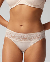 Soma / Hipster Panty with Lace PALE SAND