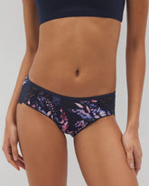 Soma / Hipster Panty with Enchanting Lace BLOOM BRIGHTLY MINI NAVY