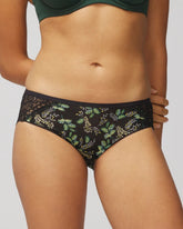 Soma / Hipster Panty with Enchanting Lace OASIS FRONDS BLACK