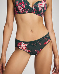 Soma / Lace Hipster COTTAGE FLORAL MINI GREEN