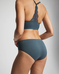 Soma / Seamless Rib Hipster Panty PETROL