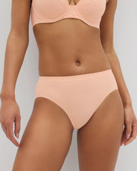 Soma / Seamless Rib Hipster Panty PEACH PARFAIT