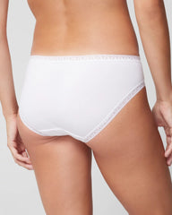 Soma / Cotton Hipster Panty with Lace Trim OPTIC WHITE