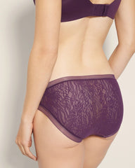 Soma / Soma Hipster Panty with Stretch Lace BLACKBERRY WINE
