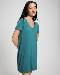 Soma / Short-Sleeve Sleepshirt CERULEAN TEAL
