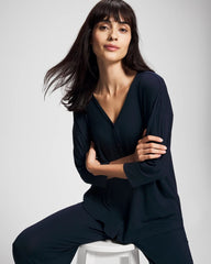 Soma / Button-Up Pajama Top NIGHTFALL NAVY