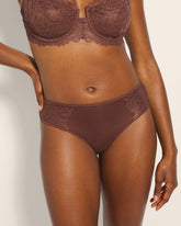Soma / Cheeky Panty with Lace MOCHA