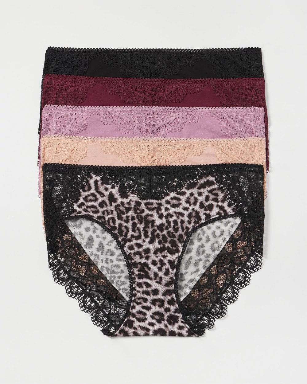 Soma / Lace Hipster 5 Pack DIVINE LEOPARD MULTI PACK