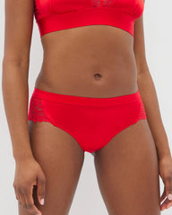 Soma / Cheeky Panty with Lace DARE ME RED