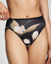 Soma / Edge High-Leg Panty MYSTIC BLOOMS MINI BLACK