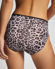 Soma / Edge High-Leg Panty with Lace DIVINE LEOPARD MINI TAUPE