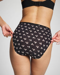 Soma / Edge High-Leg Panty with Lace PEACEFUL PETALS MINI BLK