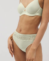 Soma / Edge High-Leg Panty with Lace ALOE WASH