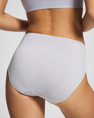 Soma / Tummy High-Leg Brief Panty with Lace BLUE OPAL