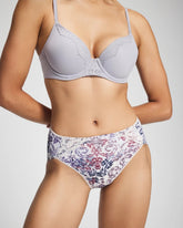Soma / Tummy High-Leg Brief Panty with Lace LACE HARMONY M LILAC