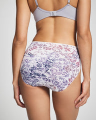 Soma / Tummy High-Leg Brief Panty with Lace LACE HARMONY M LILAC