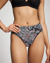 Soma / High-Leg Brief Panty REGAL PAISLEY BLACK MINI