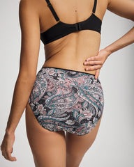 Soma / High-Leg Brief Panty REGAL PAISLEY BLACK MINI