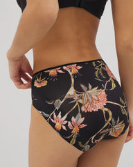 Soma / High-Leg Brief Panty JAIPUR FLORAL BLACK