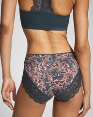 Soma / High-Leg Panty with Enchanting Lace IMPERIAL PAISLEY M PET