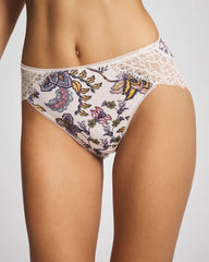 Soma / High-Leg Panty with Enchanting Lace PAISLEY SPLENDOR M CHAMP