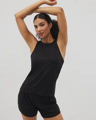 Soma / Ruched Pajama Tank BLACK