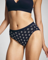 Soma / Cotton High-Leg Panty BELLE FOULARD MINI NAVY