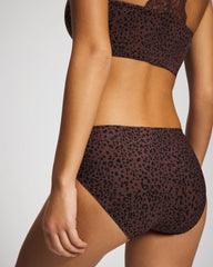 Soma / Soft Stretch High Leg Panty HOT SPOT MOCHA MINI