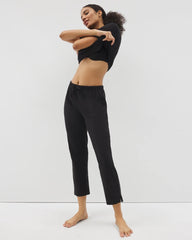 Soma / Crop Pajama Pants BLACK