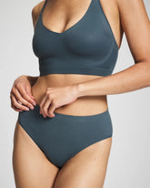 Soma / Seamless Rib High-Leg Panty PETROL