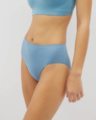 Soma / Seamless Rib High-Leg Panty BLUE HEAVEN