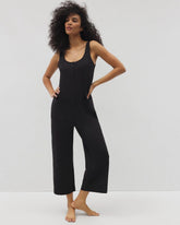 Soma / Henley Jumpsuit BLACK